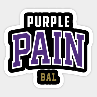 Purple Pain Football BAL Sticker